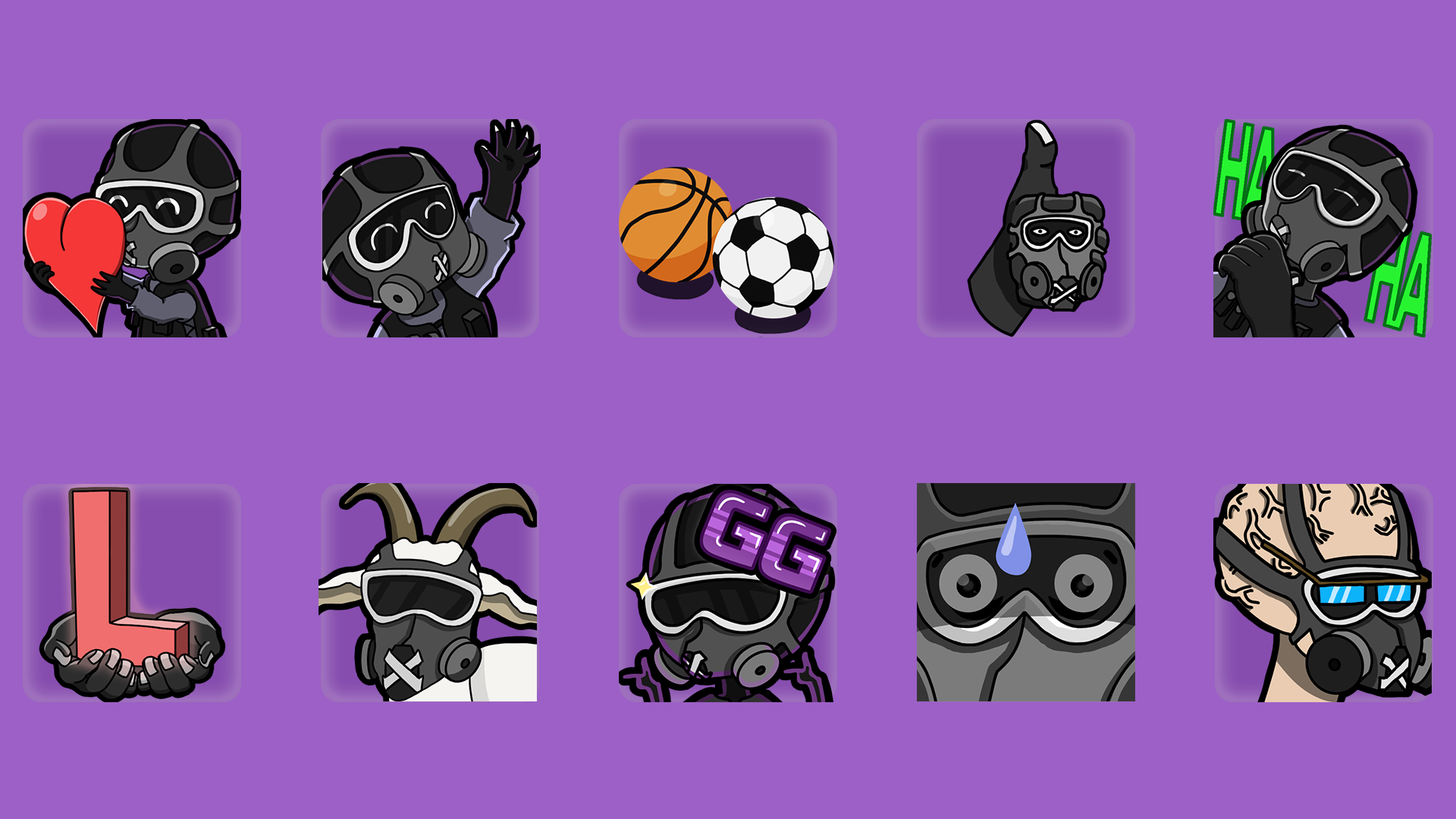Emotes I have made to my Twitch channel